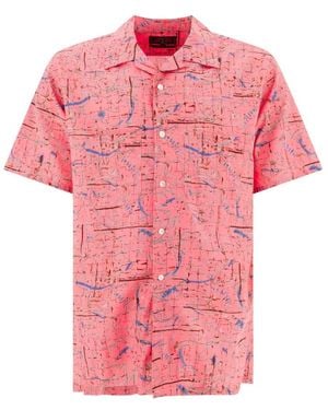 Beams Plus Short Sleeve Shirts - Pink