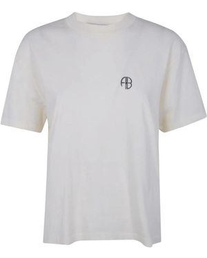 Anine Bing Jaylin Tee Monogram - Grijs