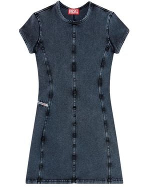 DIESEL Denim Kleid Mit C-Ärmeln - Blau