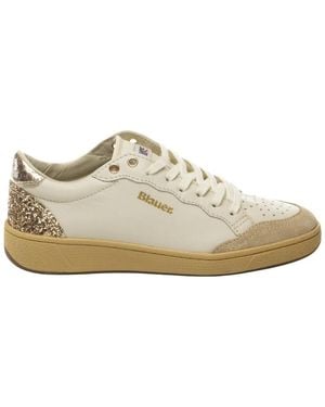 Blauer Olympia 2.0 Sneaker - Weiß
