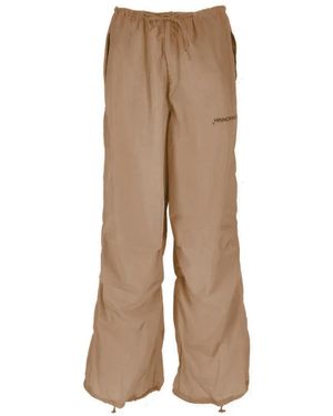 hinnominate High-Waisted Nylon Broek - Naturel
