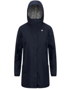 K-Way Sophie Stretch Dot Parka - Blauw