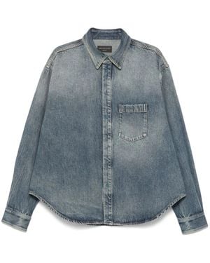 Balenciaga Denim Shirts - Blue