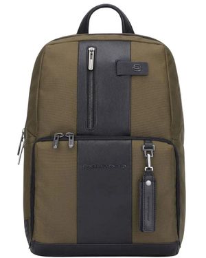 Piquadro Tassen ,Veelkleurig ,Kleine Laptop- & I Pad Rugzak - Zwart