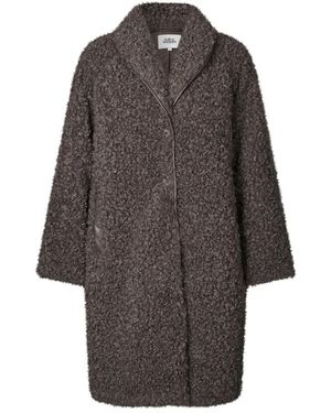 Lolly's Laundry Single-Breasted Coats - Grey