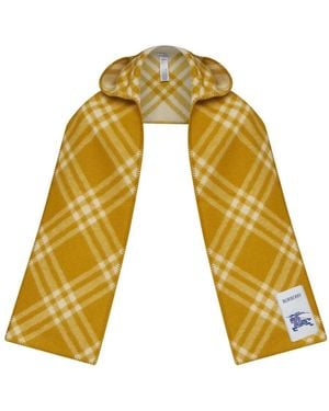 Burberry Winter Scarves - Yellow