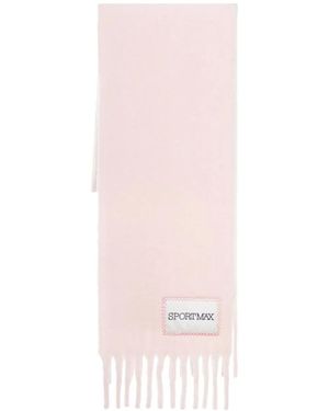 Sportmax Roze Wollen Sjaal Stijlvol Model