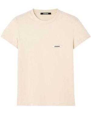 Jacquemus Le T-Shirt Gros Grain - Natural