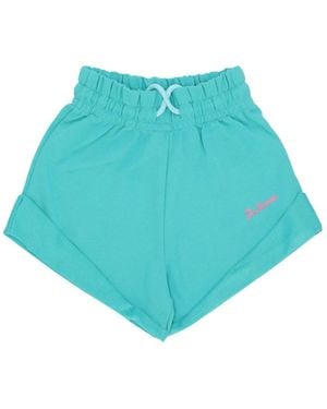 DISCLAIMER Logo Kurze Hose Mint/Fuchsia - Blau