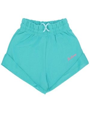 DISCLAIMER Logo Kurze Hose Mint/Fuchsia - Blau