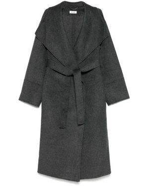 Soft Goat Geknoopte Jas - Zwart