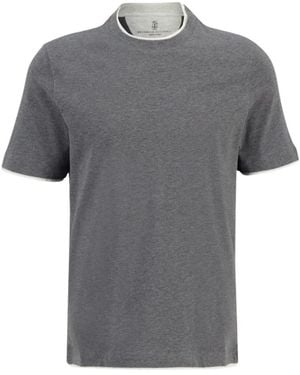Brunello Cucinelli T-Shirts - Grijs