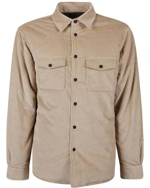 MC2 Saint Barth Overhemden ,Corduroy Shirt - Naturel