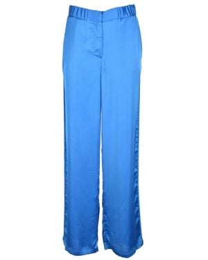 SIMONA CORSELLINI Wide Trousers - Blue