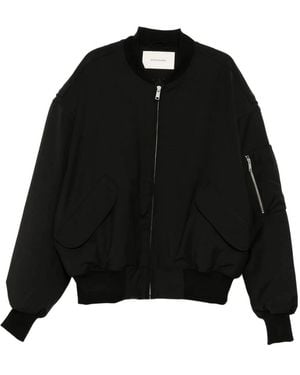 Entire studios Jassen ,Zwart ,Wol Broad Bomber Wool