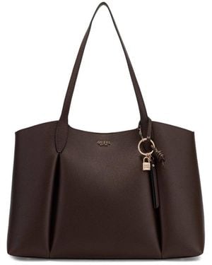 Guess Tote Bags - Marrone