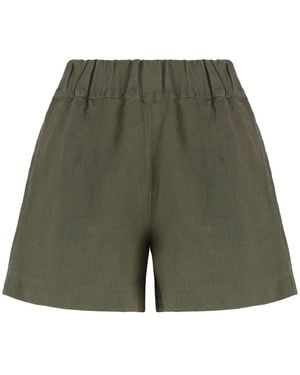 120% Lino Short Shorts - Green