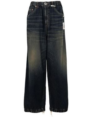 Maison Mihara Yasuhiro Light Wide Jeans - Schwarz