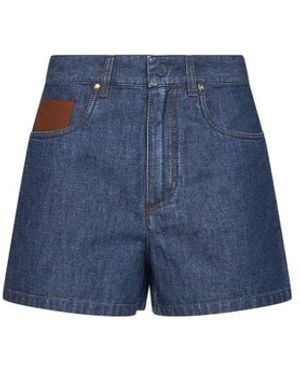Fendi Denim Shorts - Azul