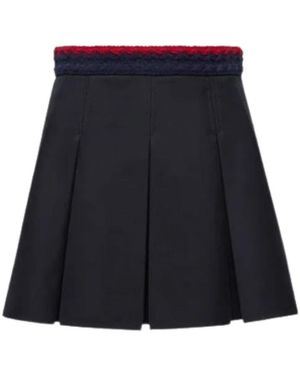 Moncler Geplooide Minirok - Blauw