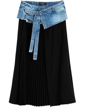 Desigual Midi Skirts - Blu