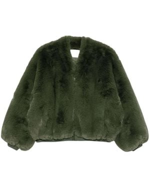 Frankie Shop Faux Fur & Shearling Jackets - Green