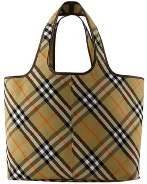 Burberry Cotton Shopper Bag - Metallic