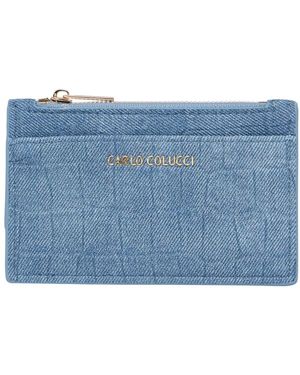 carlo colucci Wallets & Cardholders - Blue
