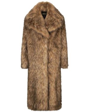 Roberto Cavalli Single-Breasted Coats - Brown