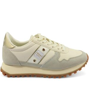 Blauer Trainers - White