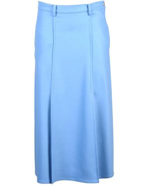 Crida Milano Midi Skirts - Blue