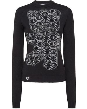 Philipp Plein Round-Neck Knitwear - Noir