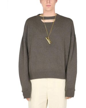 Ambush Round-Neck Knitwear - Grey