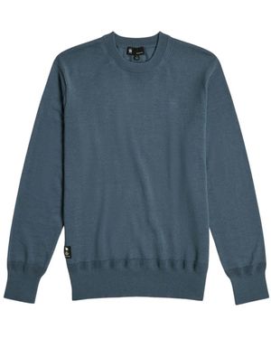 G-Star Rundhals-Strickware - Blau