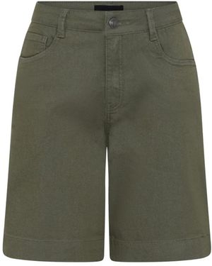 Cro Korte Broeken ,Groen ,Katoen Army Groene Shorts Met Klassieke Pasvorm