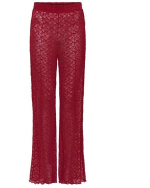 Ichi Wide Trousers - Rojo