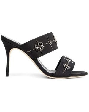 Manolo Blahnik High Heel Sandals - Negro