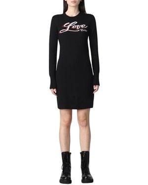 Love Moschino Knitted Dresses - Nero