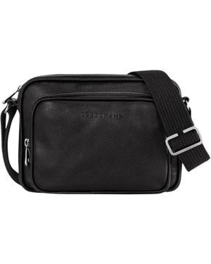 Longchamp Tassen ,Zwart ,Leer Le Foulonné Camera Bag S