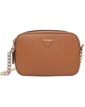 Guess Noelle Crossbody Tas - Bruin