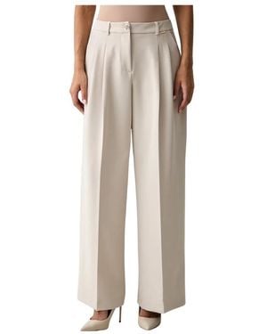 Fracomina Wide Trousers - Neutro