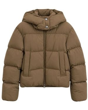 Woolrich Jassen ,Bruin ,Leer Madison Jacket - Groen