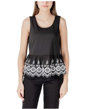 Ichi Sleeveless Tops - Nero