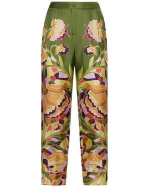Franco Ferrari Straight Trousers - Vert