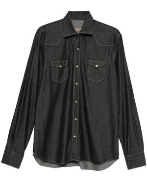 Barba Napoli Casual Shirts - Zwart