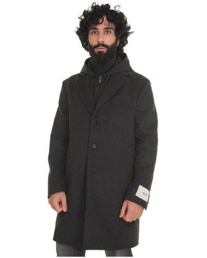 Paoloni Single-Breasted Coats - Black