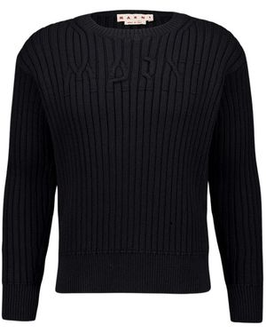 Marni Round-Neck Knitwear - Black