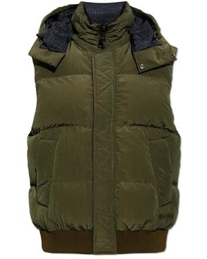 Balmain Jassen ,Groen ,Leer Geïsoleerd Vest