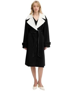 KARL LAGERFELD Belted Coats - Negro
