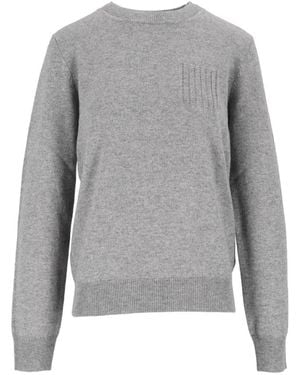 Peserico Round-Neck Knitwear - Gris